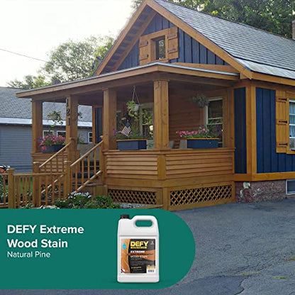 Defy Extreme Wood Stain Natural Pine 1-gallon - color: Natural Pine, size: 1 Gallon