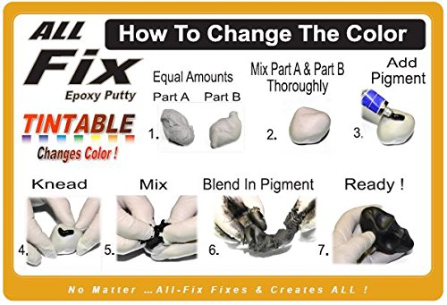 All-Fix 2 Part Epoxy Putty 3/4 Lb. Kit All Purpose 1001 Uses