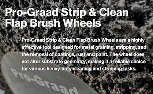 8" x 2" Black 40 Grit Strip & Clean Non-Woven Flap Brush Wheel - style: 8" x 2" x 1-1/4" Black