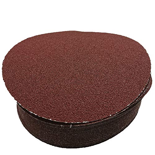 40 Pcs 7-Inch 60 Grit Hook and Loop Sanding Discs Sandpaper for Random Orbit Sander - style: 60Grit