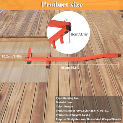 25 inch Deck Board Straightening Tool, Deck Tool, Deck Board Bender,