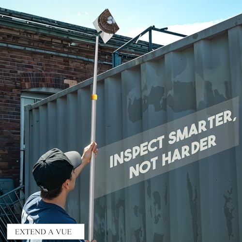 Inspection Mirror Telescoping Pole, Lightweight & Durable, 2 ft - 4 ft Pole, 3 Size Acrylic Mirror - size: 3 Size Acrylic Mirror, style: 2 ft - 4 ft Pole
