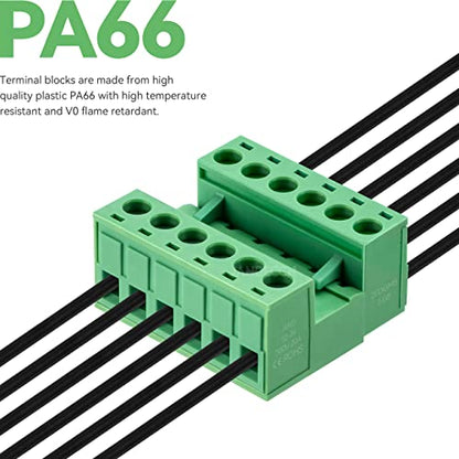 10 Sets 6 Pin 5.08mm PCB Screw Terminal Block Phoenix Connectors - size: 6P