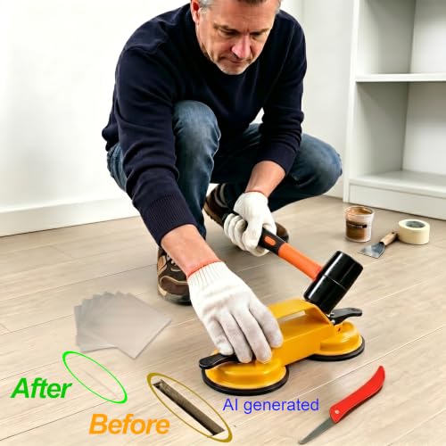 Floor Gap Suction Cup Tool for Wood, Hardwood, Vinyl, Laminate, Lvp Floor
