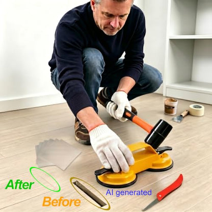 Floor Gap Suction Cup Tool for Wood, Hardwood, Vinyl, Laminate, Lvp Floor