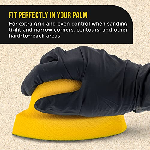 Dura-Gold Pro Series Mouse Sandpaper Shaped Hand Sanding Block Pad for Hook