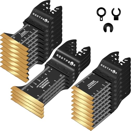 20 PCS Titanium Oscillating Saw Blades Universal Oscillating Tool Blade - size: 20PCS