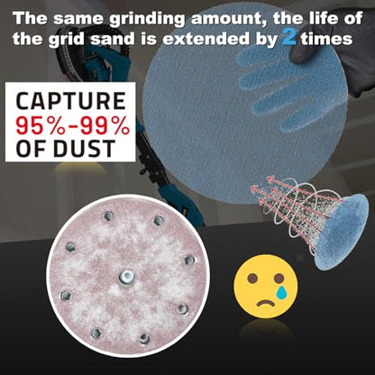 9 Inch Drywall Sanding Discs 600 Grit 10PCS Mesh Sandpaper Ceramic Abrasive - style: 600 grit