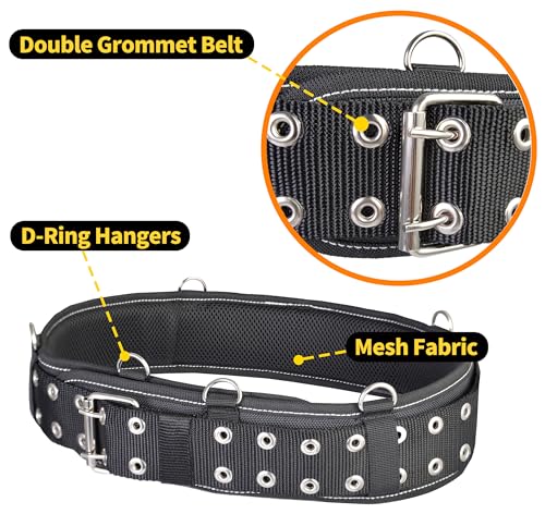 7-Piece Heavy-Duty Tool Rig with Padded Suspenders