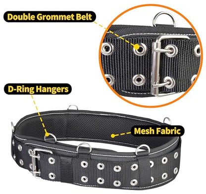 7-Piece Heavy-Duty Tool Rig with Padded Suspenders