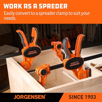 JORGENSEN E-Z Hold 2-Pack 36" 300LBS Load Indicator Woodworking Bar Clamps - size: 36 inch