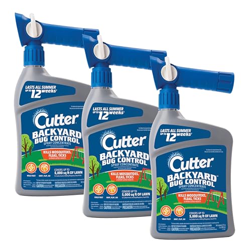Cutter Backyard Bug Control Spray Concentrate 32 Oz, 3 Pack - size: 3 Pack, style: Backyard Bug Control