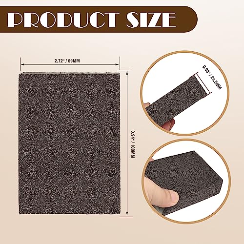 16Pcs 180 Grit Sanding Blocks, Jamiikury Fine Sanding Sponge Washable and Reusable, Wet Dry Sandpaper Sponge for Wood Metal FurniturePaint and Drywall - size: 180 Grits