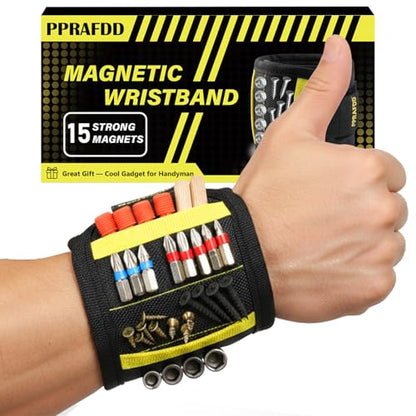 PPRAFDD Magnetic Wristband for Tools, Gift for Men Stocking Stuffers