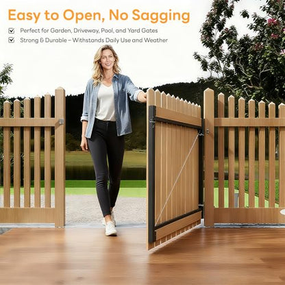 DIYHD Adjustable Full Frame Anti-Sag Gate Kit, Fits 60"-96" W, 5FT-6FT H - color: 1 pack, size: 60"~96" Wide, 5'~6' High