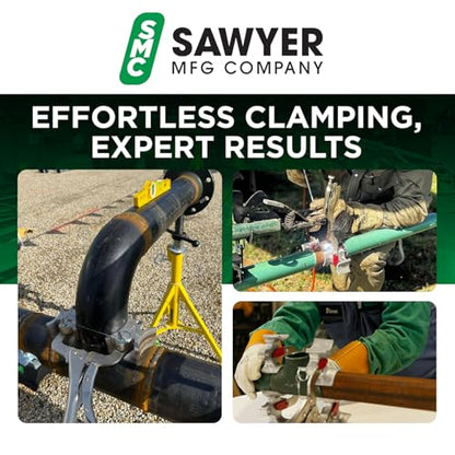 Sawyer Welder's 3rd Hand, Portable Pipe Clamp Alignment Tool for Butt Welds