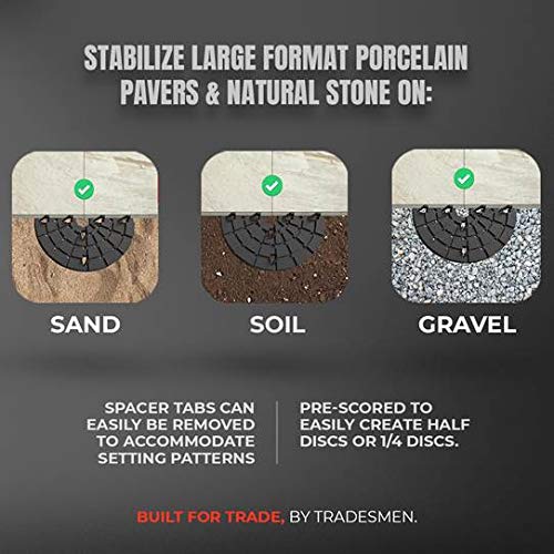 1/8" Large Format Porcelain Tile Spacer and Natural Stone Paver Spacer 100 Units
