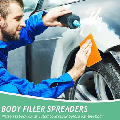 Frienda 20 Pcs Body Filler Spreaders Plastic Auto Putty,4 Sizes - size: 4 Sizes