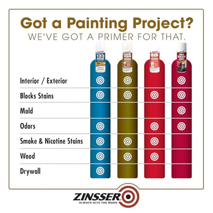 Zinsser Cover-Stain Oil-Base Primer-Sealer Spray, White
