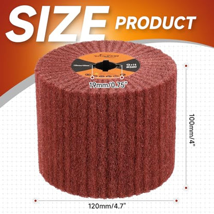 Surface Conditioning Tool 320 Grit Abrasive Drawing Polishing Drum - style: 320 grit