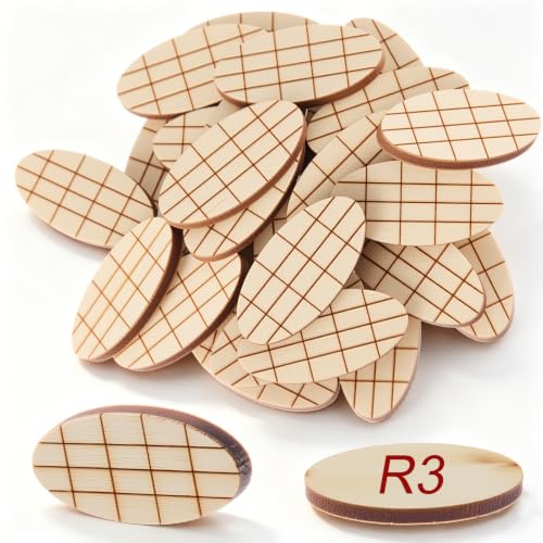 Teenyyou 50 Pcs Compatible with R3 Mini Joiner Biscuits for Mini Joiner - size: Compatible with R3