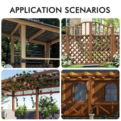 Gawicpy Concealed Joist Hangers, (10-30PCS), 2"x6", 4"x6", 4"x8" with Screws, Outdoor Trim Concealed Flanges, for Beam,Swing, Handrail,Fence (4, 4"x8") - size: 4"x8"