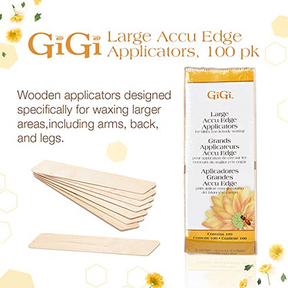 Gigi Accu Edge Wax Spatulas, 100 applicator - color: Accu Edge, size: 100 Count (Pack of 1)
