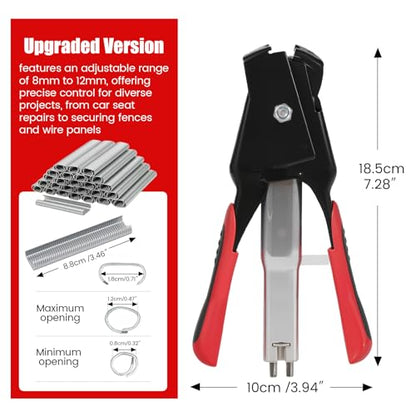 Hog Ring Pliers Kit, Pliers with 5000pcs Rings