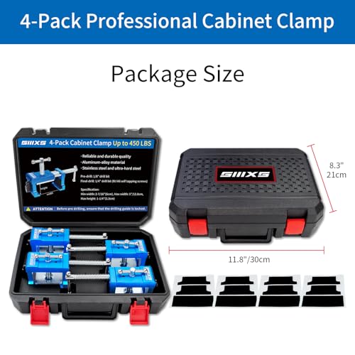 4-Pack Blue Cabinet Clamps,Face Frame Clamps for Installing Cabinets