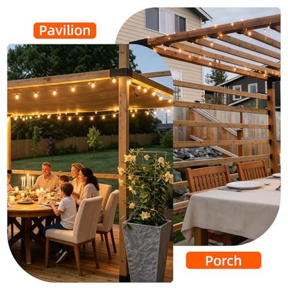 Post Top Rafter Bracket for 6" x 6“(Actual:3.5" x3.5”) Wood Post,DIY Metal Connector Straight Brackets for Outdoor Pavilions,Porchs,Log Cabins with Screws(2Pack) - size: 6x6