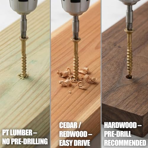 #10 x 3 in Deck Screws, T25, Ruspert Coated, 5 lb - size: #10 x 3"