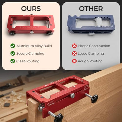 Door Hinge Jig & Lock Installation Kit, Aluminum Alloy Jig