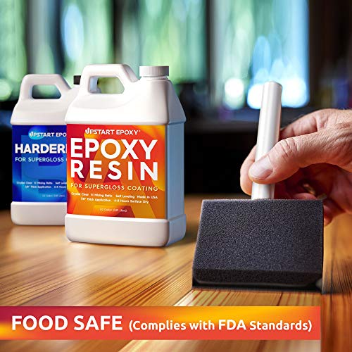 Upstart Epoxy Table Top Epoxy Resin Kit 2 Gallon, Crystal Clear Resin - size: 2 Gallon