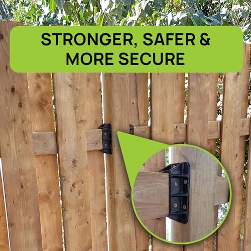 Privacy Fence Brackets for Standard 2x4 Wood Railings (1.5"x3.5") (48 Pack) - style: Privacy Brackets (48)