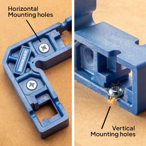 Rockler Clamp-It Mini Assembly Squares 4-Pack - 90 Degree Clamping Squares for Woodworking - Corner Square Clamp for Boxes Drawers Frames, Positioning Squares, Right Angle Clamp Tool.