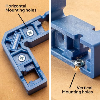 Rockler Clamp-It Mini Assembly Squares 4-Pack - 90 Degree Clamping Squares for Woodworking - Corner Square Clamp for Boxes Drawers Frames, Positioning Squares, Right Angle Clamp Tool.