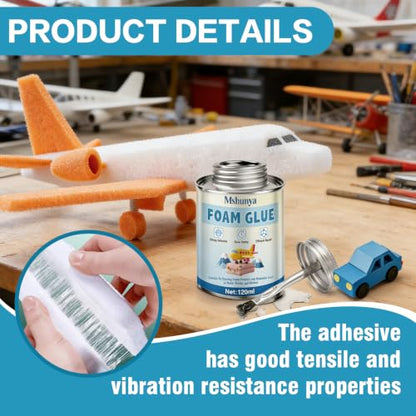 Foam Glue, Strong Adhesion, Quick-Drying, Transparent, Waterproof, Flexible