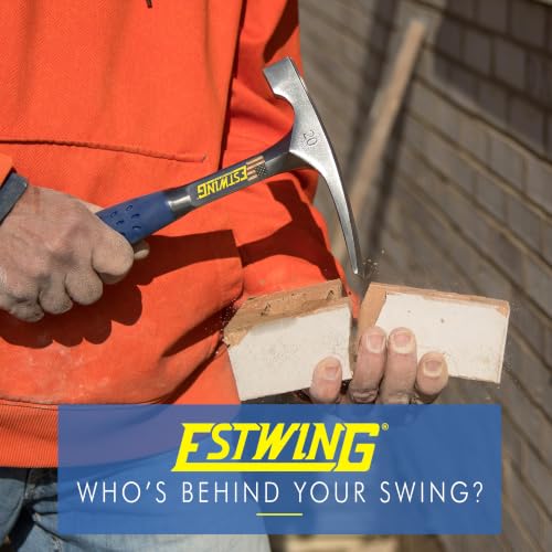 ESTWING Bricklayers/Mason's Hammer, 20 oz Brick Hammer, EO-20BL