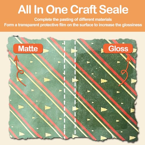 1DFAUL Crafts Sealer Gloss Matte Finish, 400ml All Purpose Craft Glue - style: A3 Gloss+Matte