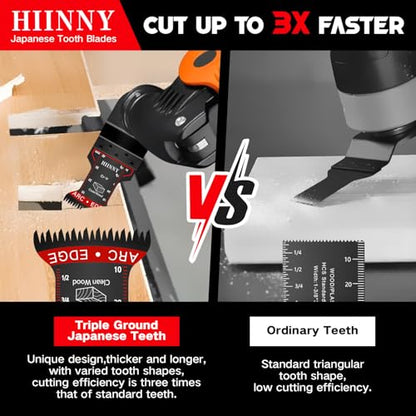 Japanese Tooth oscillating Tool Blade, 10 PCS Arc Edge Multitool Blades,Multi Tool Blades for Wood,Clean Cut for Wood Plastic