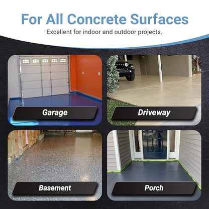 DuraGrade - Concrete Paint & Protective Floor Coating - Jet Black, 1Gal - color: Jet Black, size: 128 Fl Oz (Pack of 1)