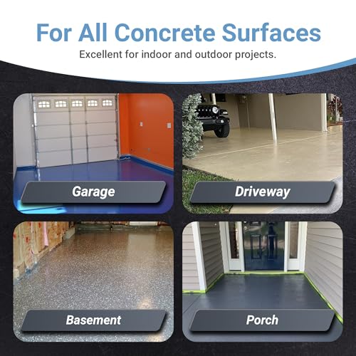 DuraGrade - Concrete Paint & Protective Floor Coating - Slate Grey, 1Qt - color: Slate Grey, size: 32 Fl Oz (Pack of 1)
