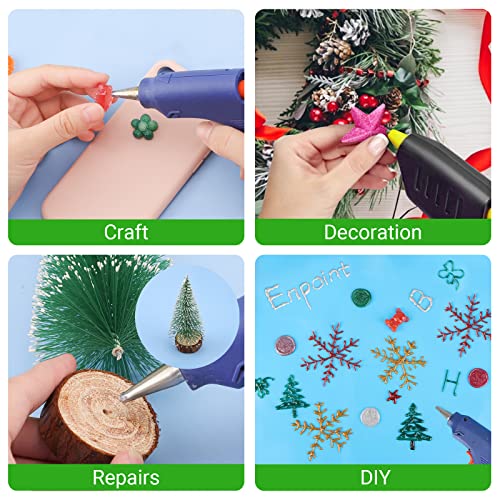 Green Hot Glue Sticks Full Size, 36 Pack Sealing Wax Sticks for Stamp Seals Crafting DIY Art Gluing Project Car Dent Repair Sealing, 4" Long x 0.43" Dia - color: Green, size: Full Size(0.43x4")