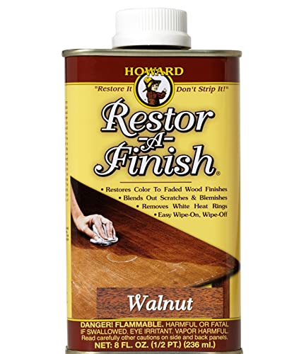Howard RF8 Cherry & RF4008 Walnut Restor-A-Finish Wood Refinishing Kit, 8 Fluid Ounces Each