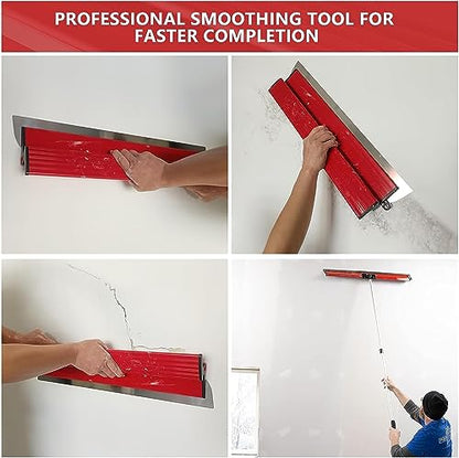 Suokoun 24 Inch Drywall Skimming Blade, 0.38mm Stainless Steel Blade, Drywall Knife - size: 24inch