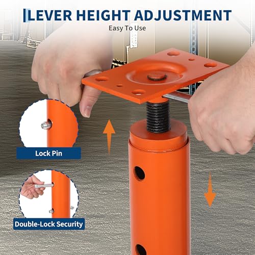 Adjustable House Floor Jack Posts, 2 Pack, 53-93 Inch - size: 53 - 93 in