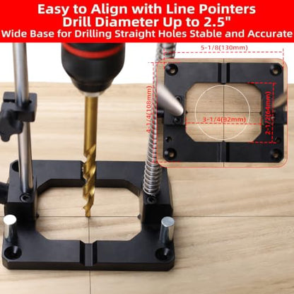 GOINGMAKE Drill Guide for Straight Holes, Portable Drill Guide
