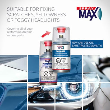 SprayMax 2K 2in1 Headlight Clear Coat | Headlight Restoration Spray