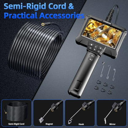 WINWEND Endoscope Camera with Light for Drain,Pipe,Plumbing Mechanic Tools