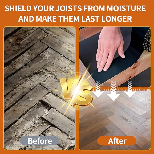 Butyl Joist Tape for Decking 2''×50', 4 Rolls Waterproof Deck Tape - size: 4Rolls 2" x 50'